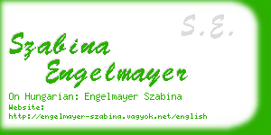 szabina engelmayer business card